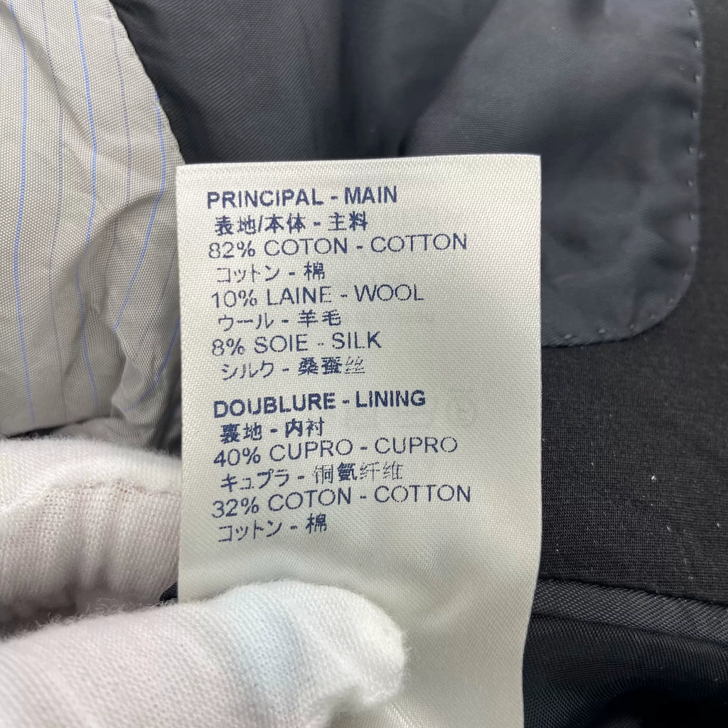 Louis Vuitton Black Collared Single-Breasted Velvet Blazer