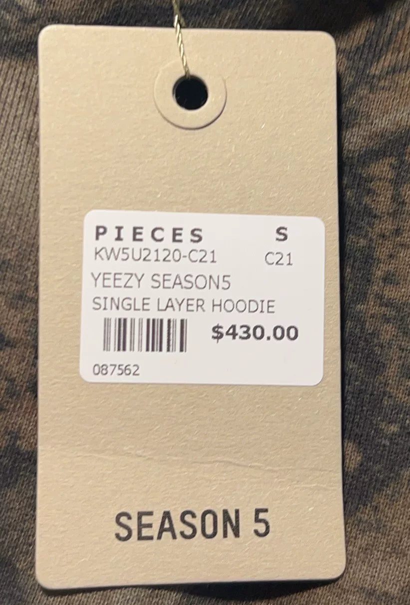 Yeezy Season 5 Tree Camouflage Cotton Hoodie