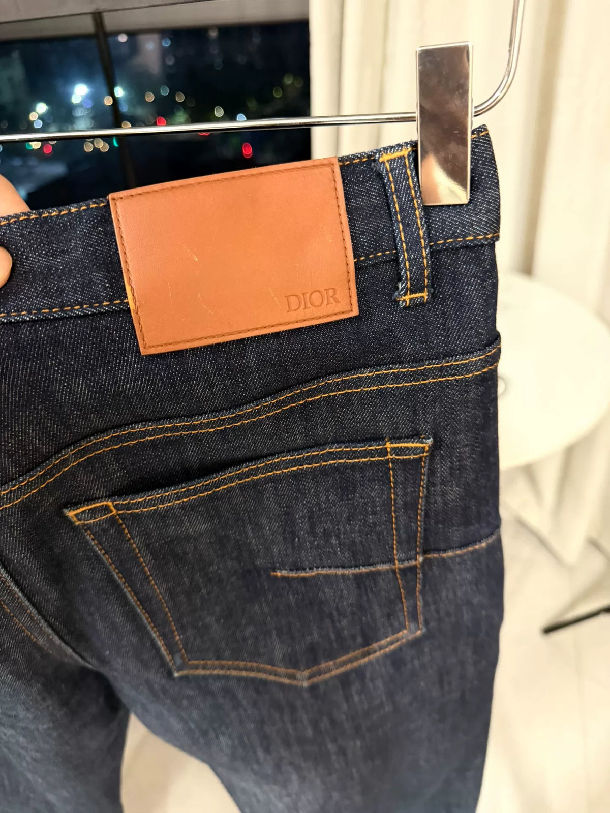 Dior Homme SS22 Blue Oblique Monogram Denim Jeans