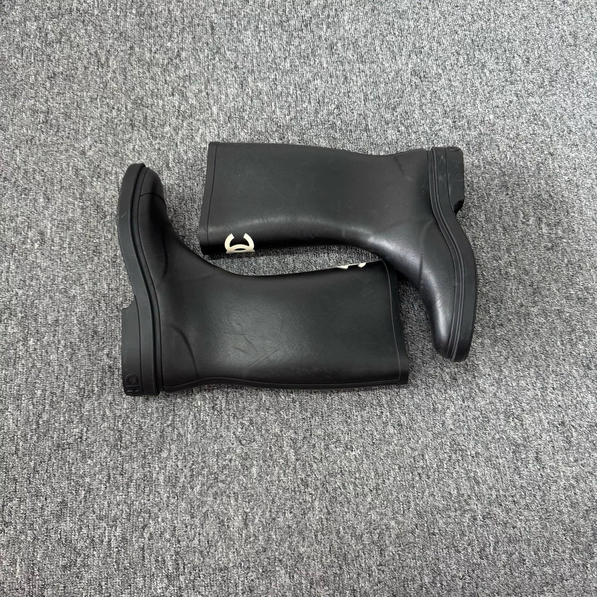 Chanel 25S Double C Rubber Tall Boots
