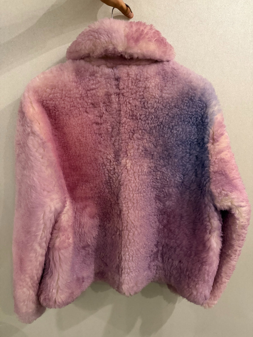 ERL Purple Dyed Fur Jacket