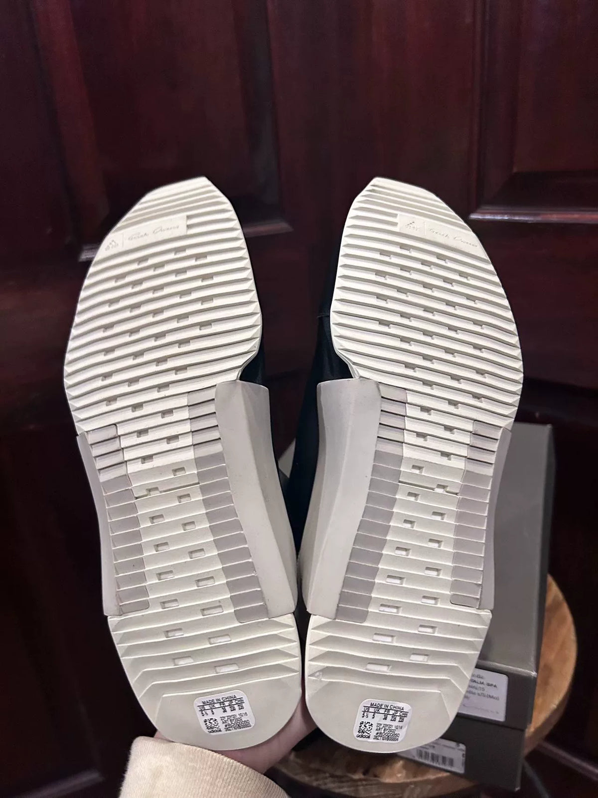 Rick Owens x Adidas SS17 Black White Strech Sock Boots