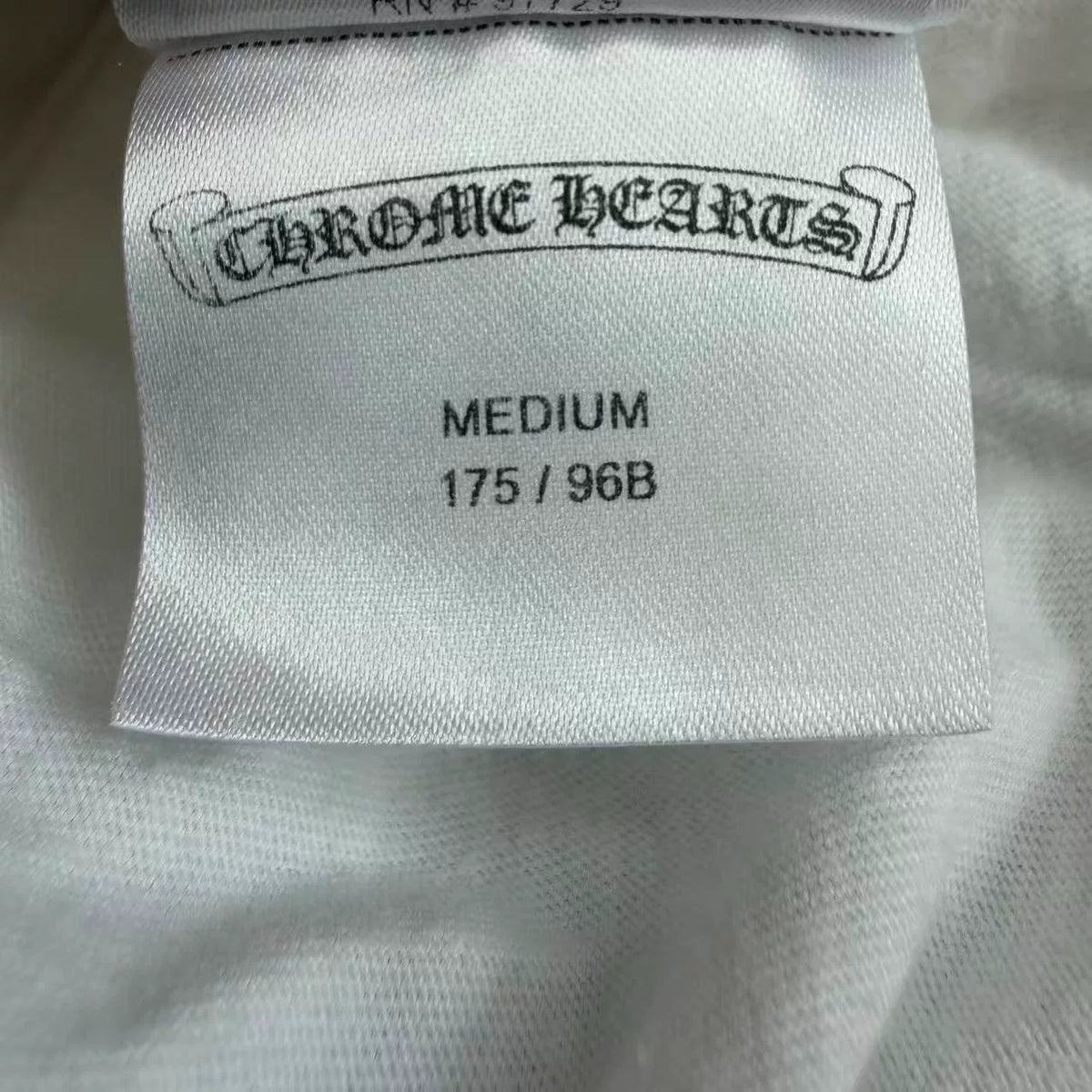Chrome Hearts White Horseshoe Qilin Arm Long Sleeve Top