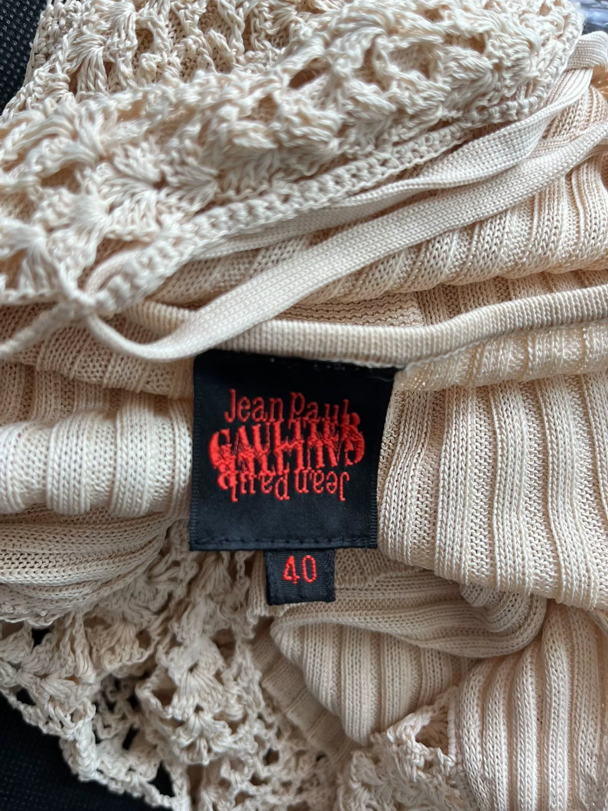 Jean Paul Gaultier Knit Drawstring Top
