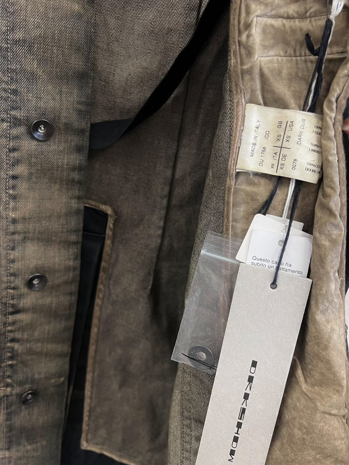 Rick Owens Distressed Denim Vest