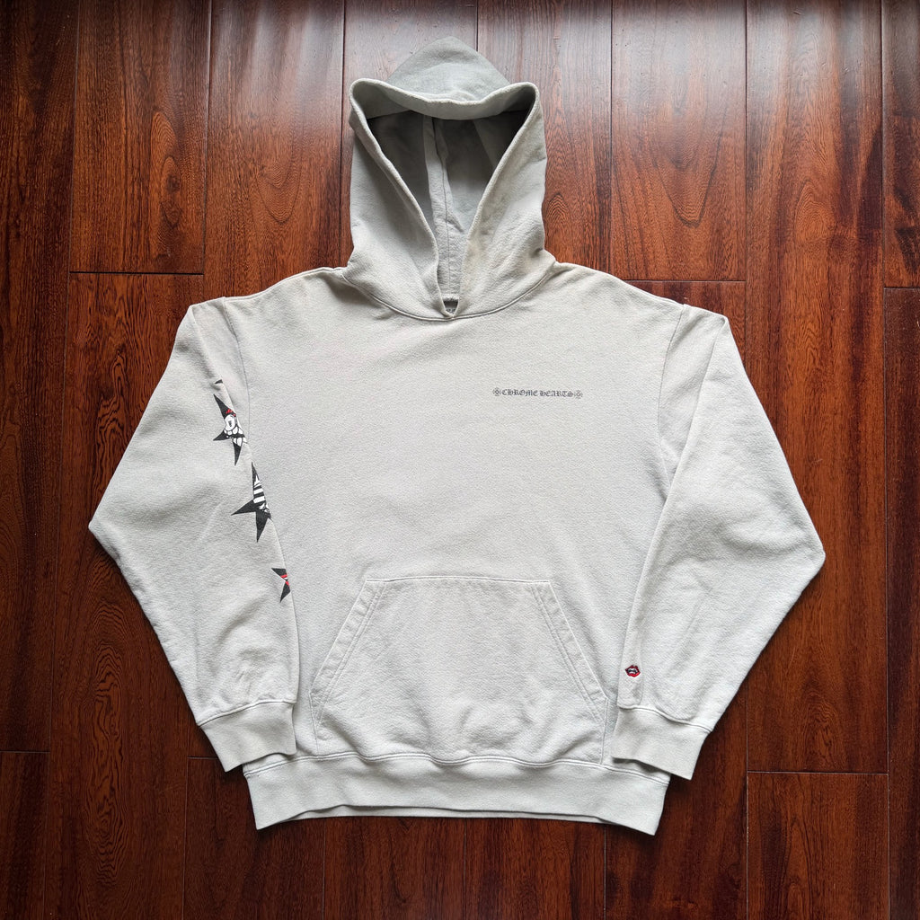 Chrome Hearts MattyBoy Grey Graffiti Hoodie