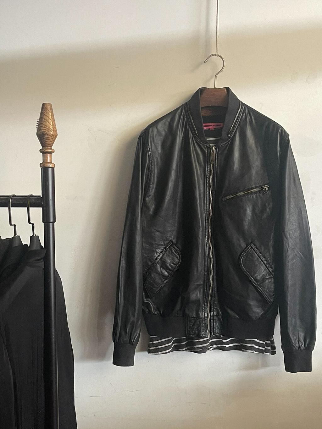 Alexander McQueen Copper YKK Zipper Leather Jacket