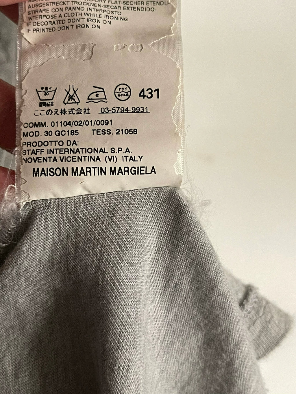 Maison Martin Margiela SS09 Ribbon Cotton Shirt