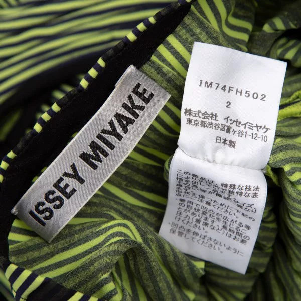 Issey Miyake Vintage Green Pleated Dress