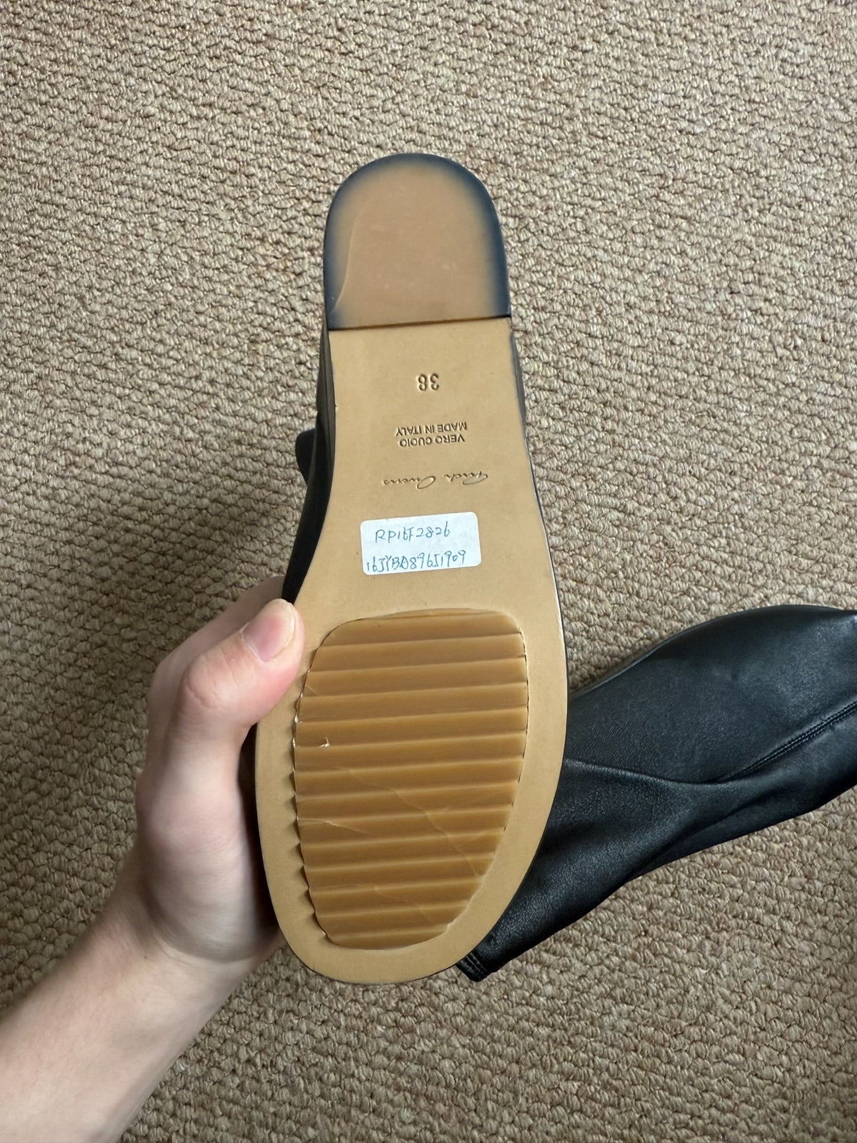 Rick Owens SS15 Lambskin Wooden Clog Boots