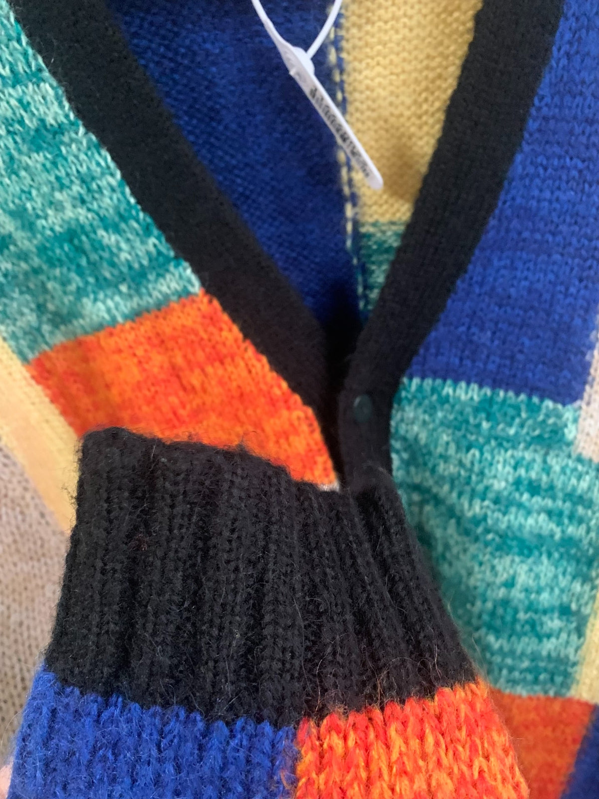 Supreme SS19 Patchwork Mohair Cardigan