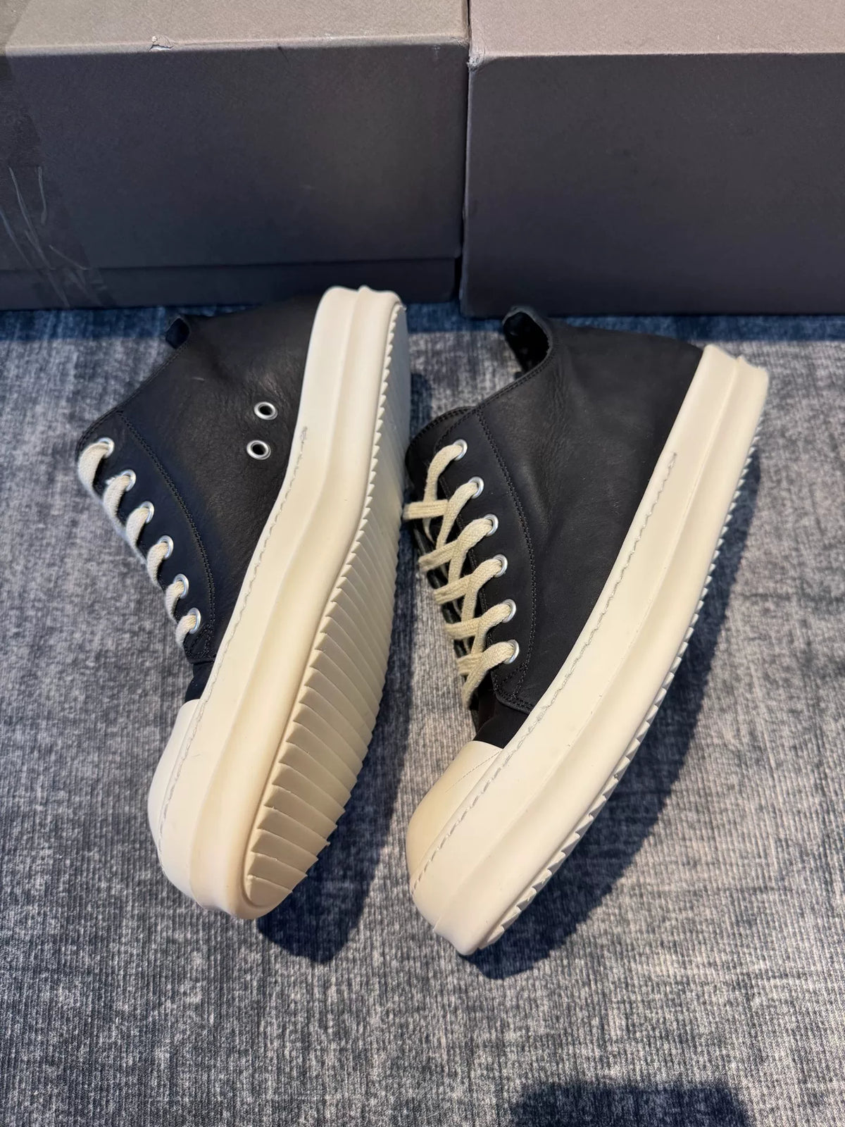rick owens new mainline low-top oversized Converse shoes
