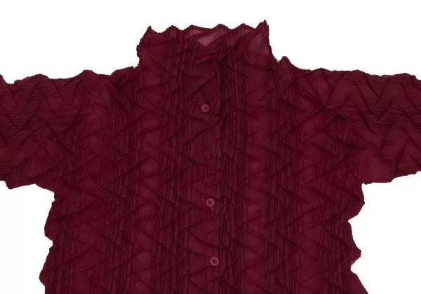Issey Miyake Vintage Red Main Line Pleated Top