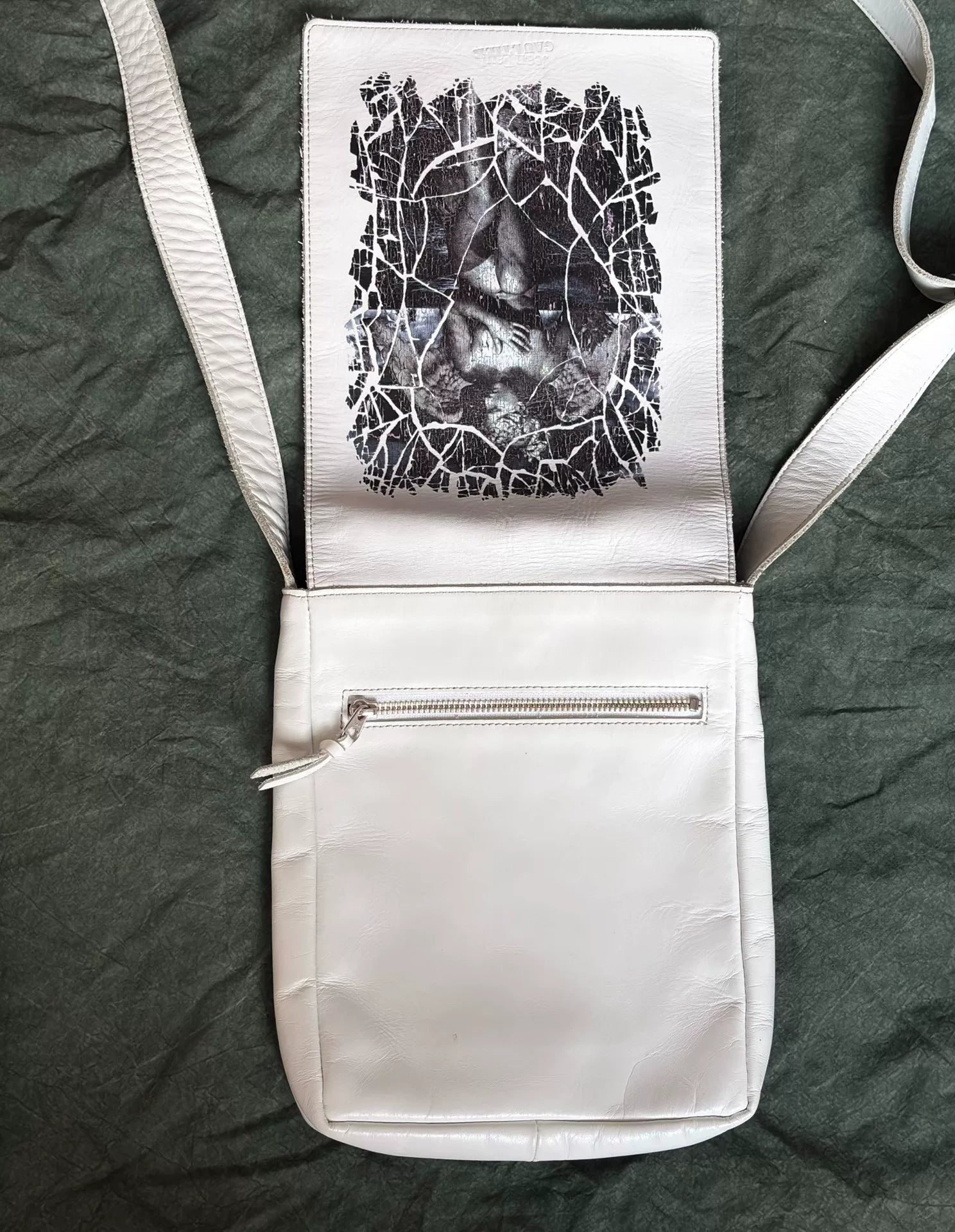 Jean Paul Gaultier 90s Lake Angel White Crossbody Bag