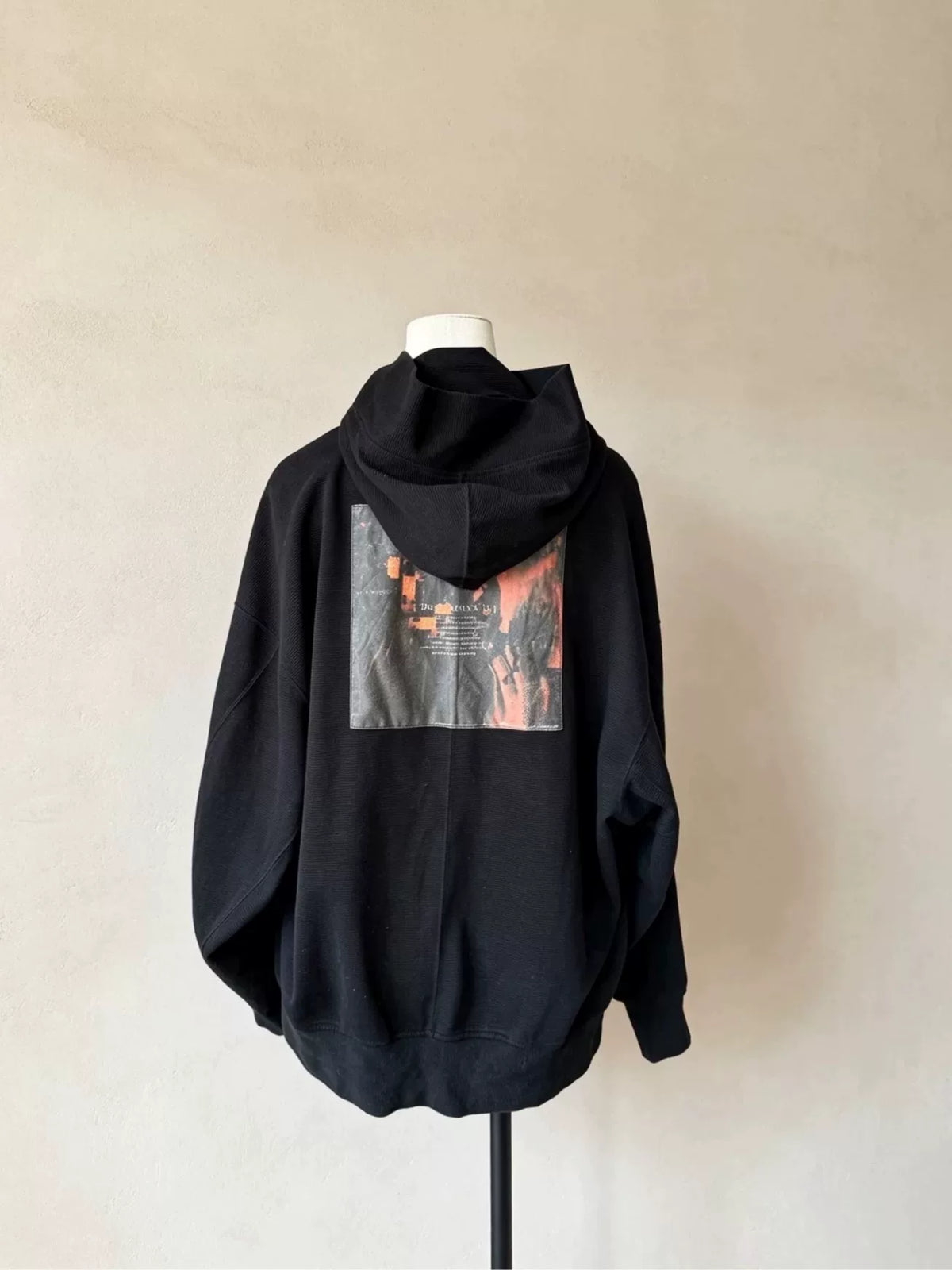 Julius FW22 Dark Vanguard Back Print Hooded Zip-Up Jacket