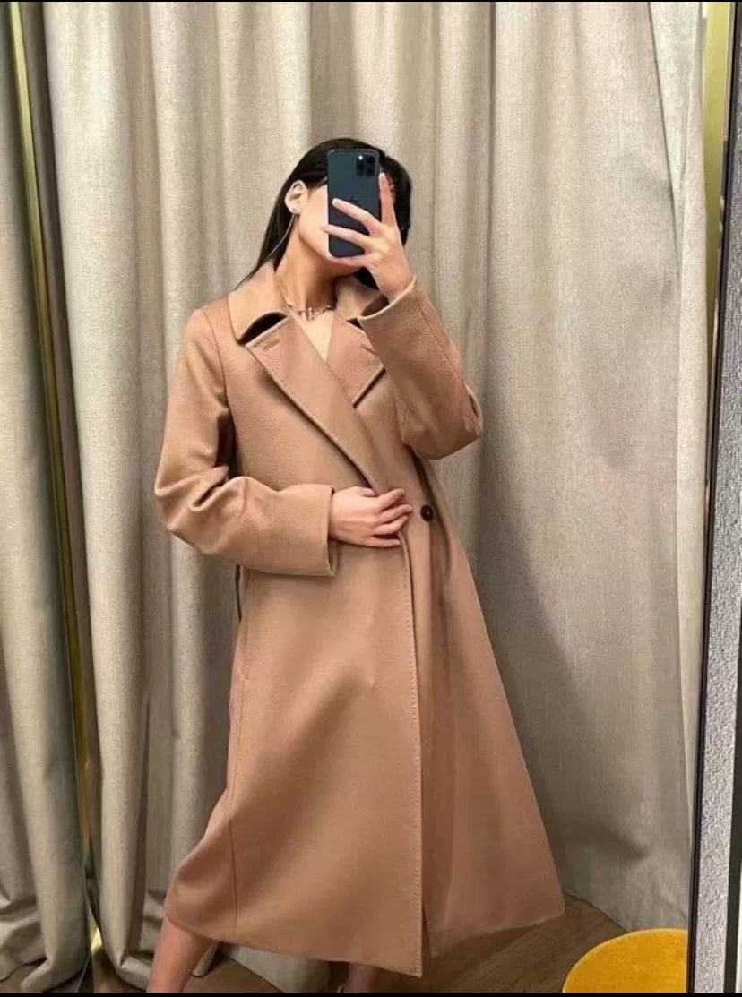 Max Mara Red Label Collared Wool Coat