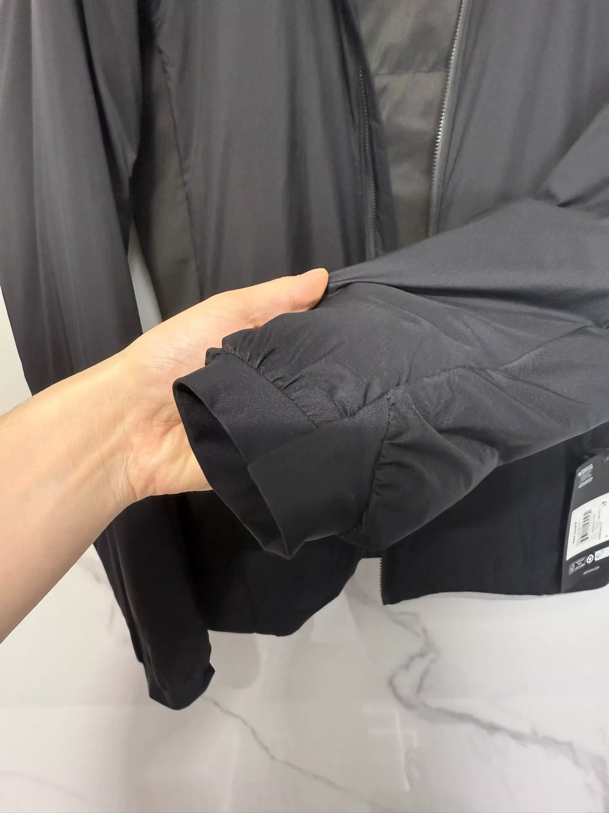 Arc'teryx Black Stand-Collar Cotton Jacket