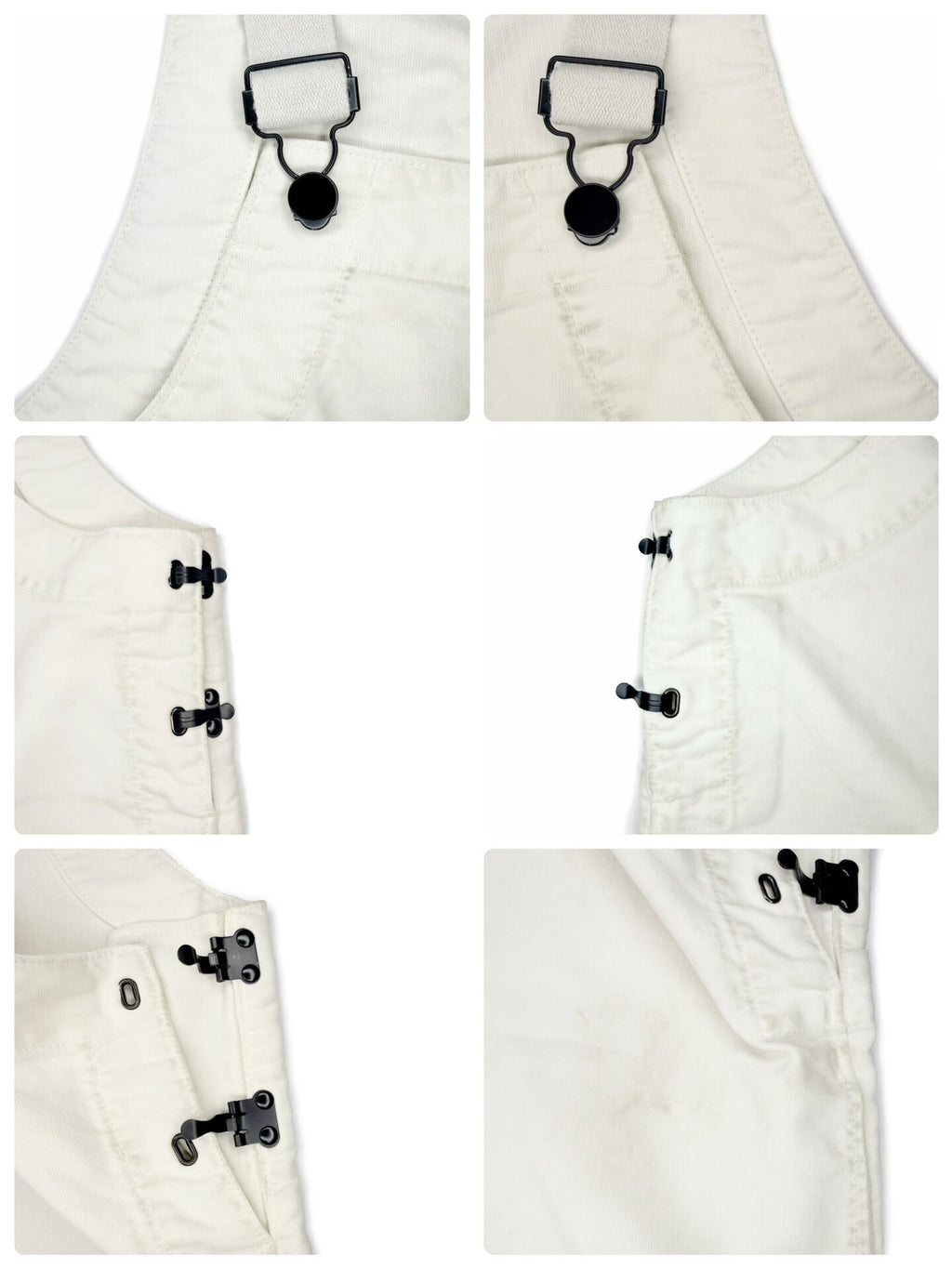 Visvim 22SS Overalls G.Cords Cargo Paint-Splatter Black Distressed Pants