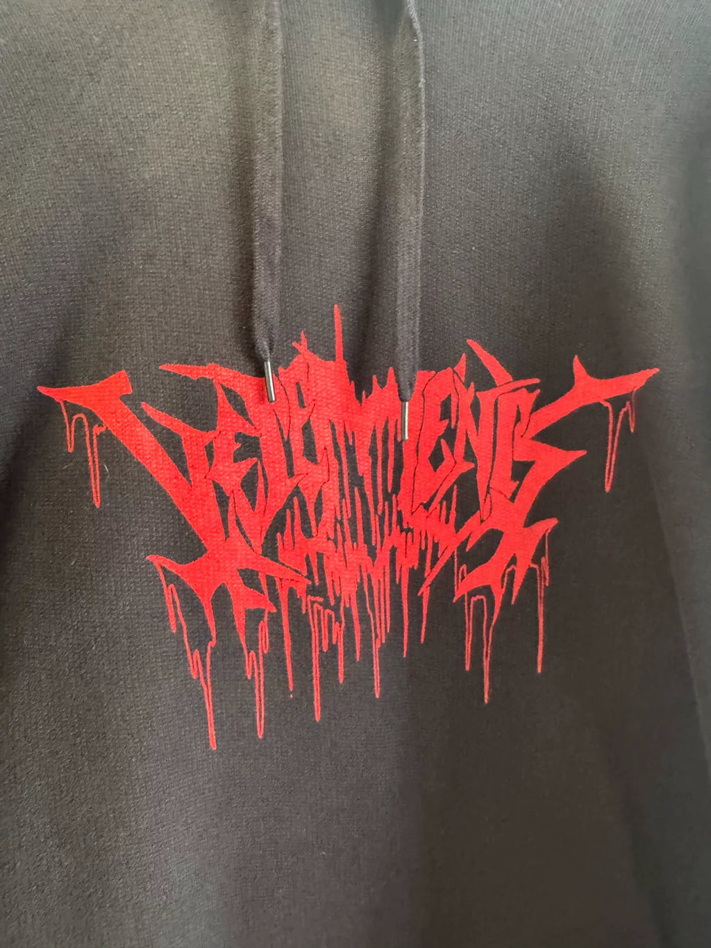 vetements 18ss Blood Drop Sanskrit thick sweatshirt
