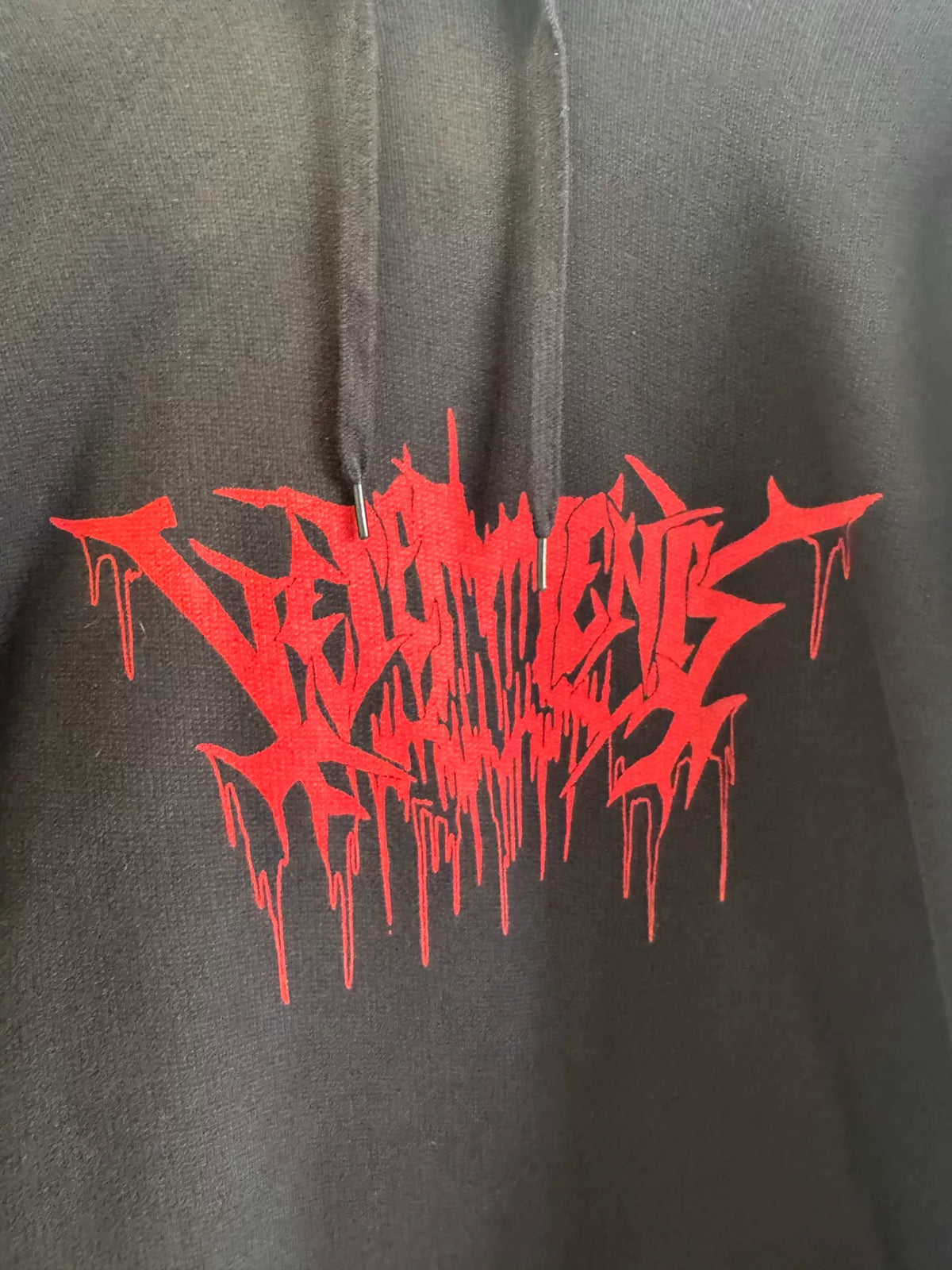 vetements 18ss Blood Drop Sanskrit thick sweatshirt