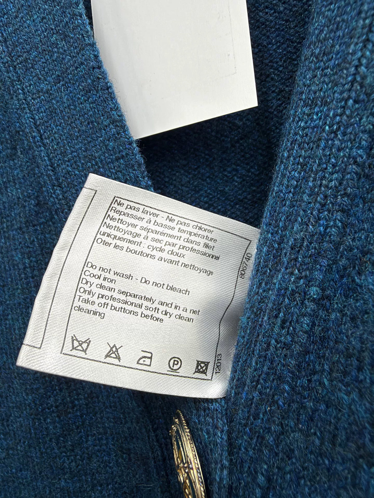 Chanel Color-Block Knit Cardigan Jacket