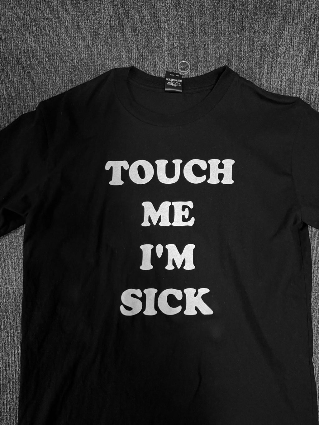 Number (n)ine “touch Me I'm Sick" Slogan Short Sleeve Top