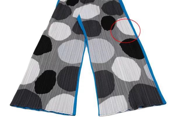 Issey Miyake Vintage Blue Polka Dot Pleated Pants