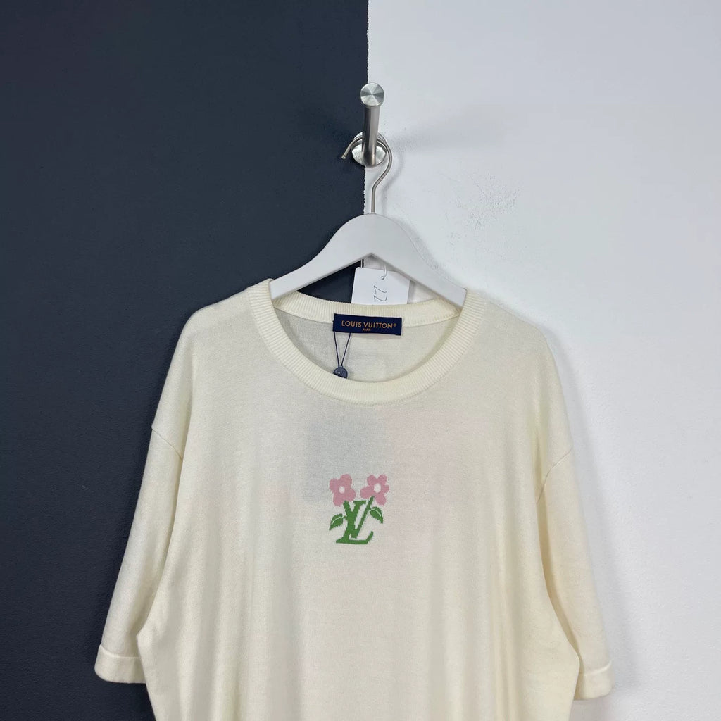 Louis Vuitton LV Floral Knit Short-Sleeve Shirt