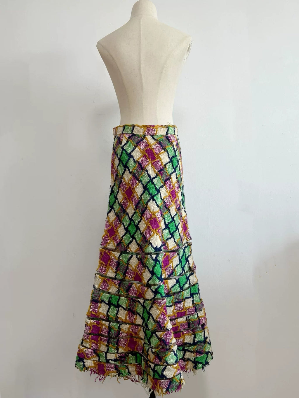 Junya Watanabe Plaid Midi Skirt