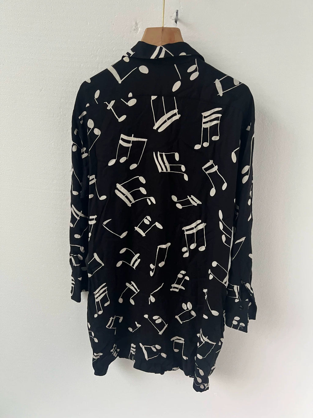 Saint Laurent Musical Note Black Dress