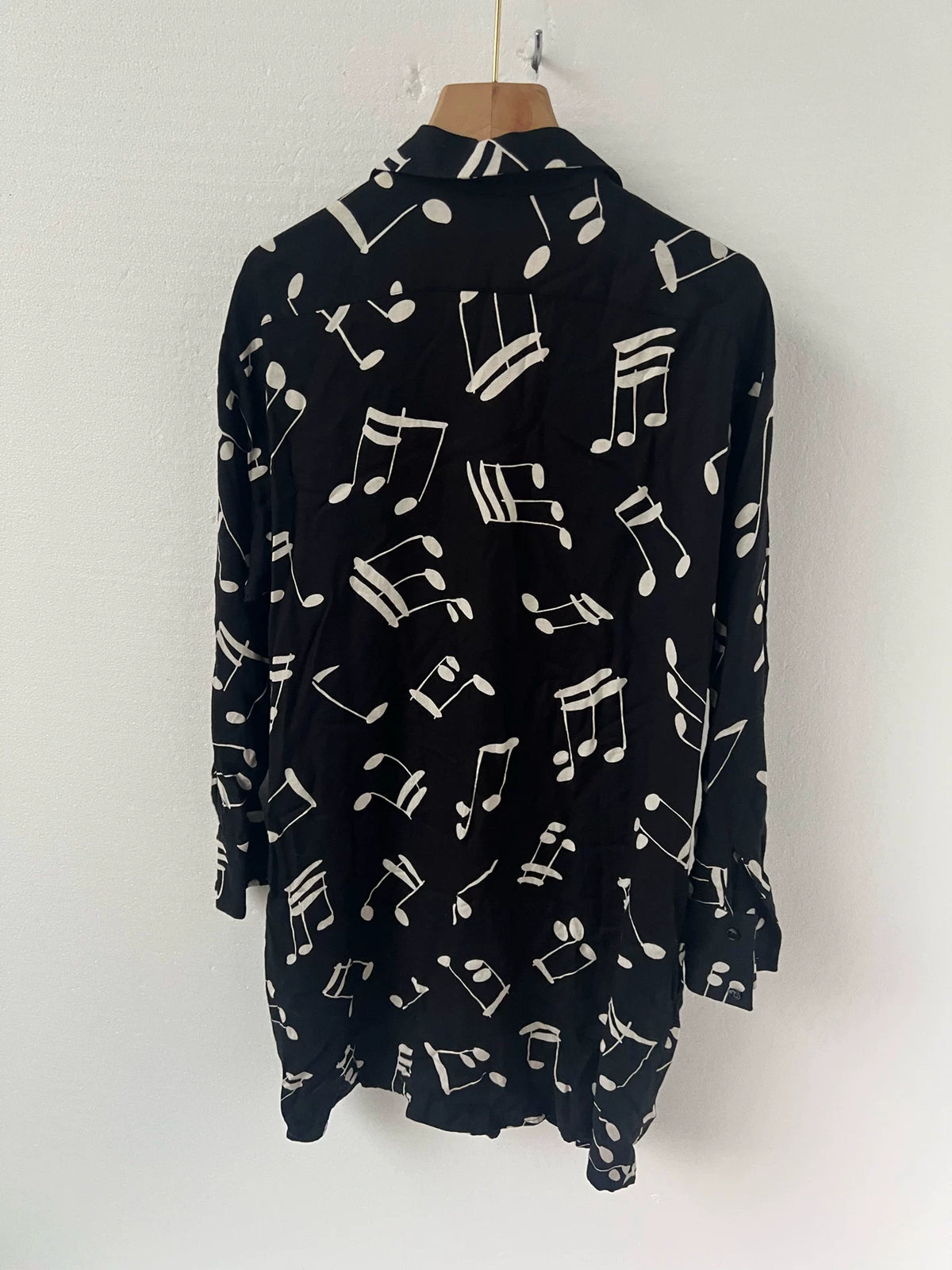 Saint Laurent Musical Note Black Dress