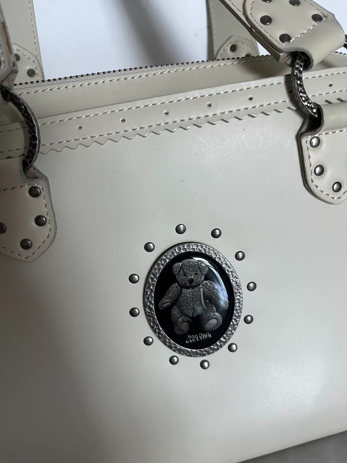 Jean Paul Gaultier Bear Teddy Bear White Handbag