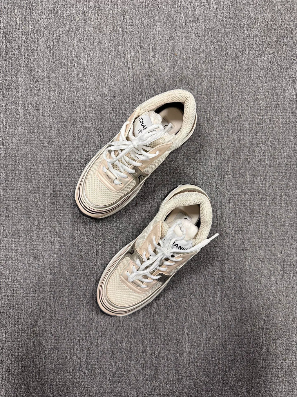 Chanel Gold Sneakers