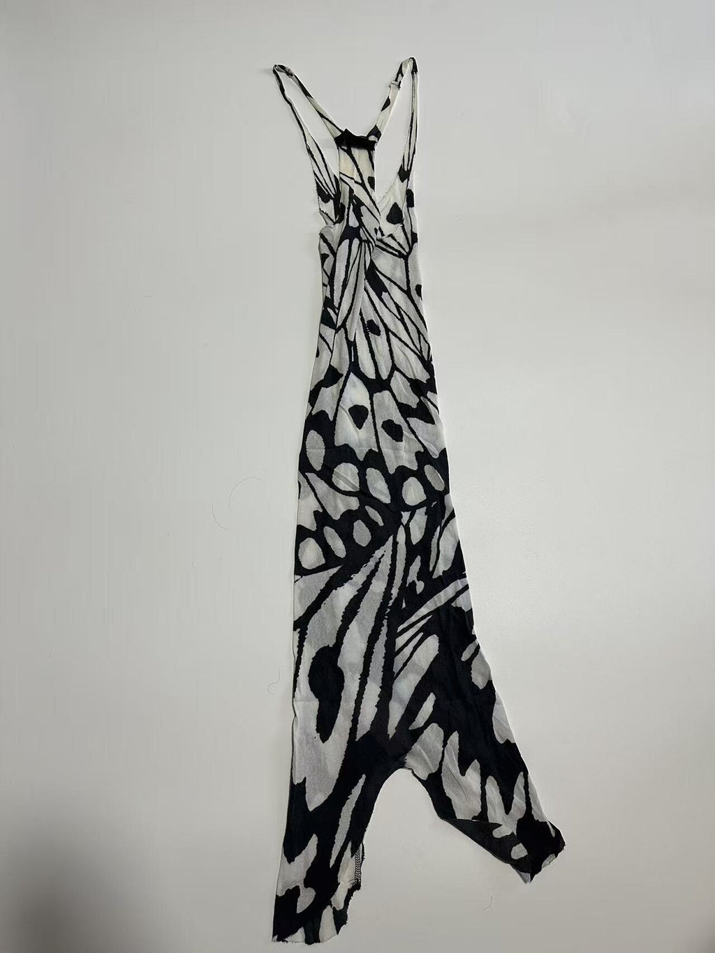 If Six Was Nine Black Pattern Visual Avant‑Garde Sleeveless Butterfly Shirt Vest
