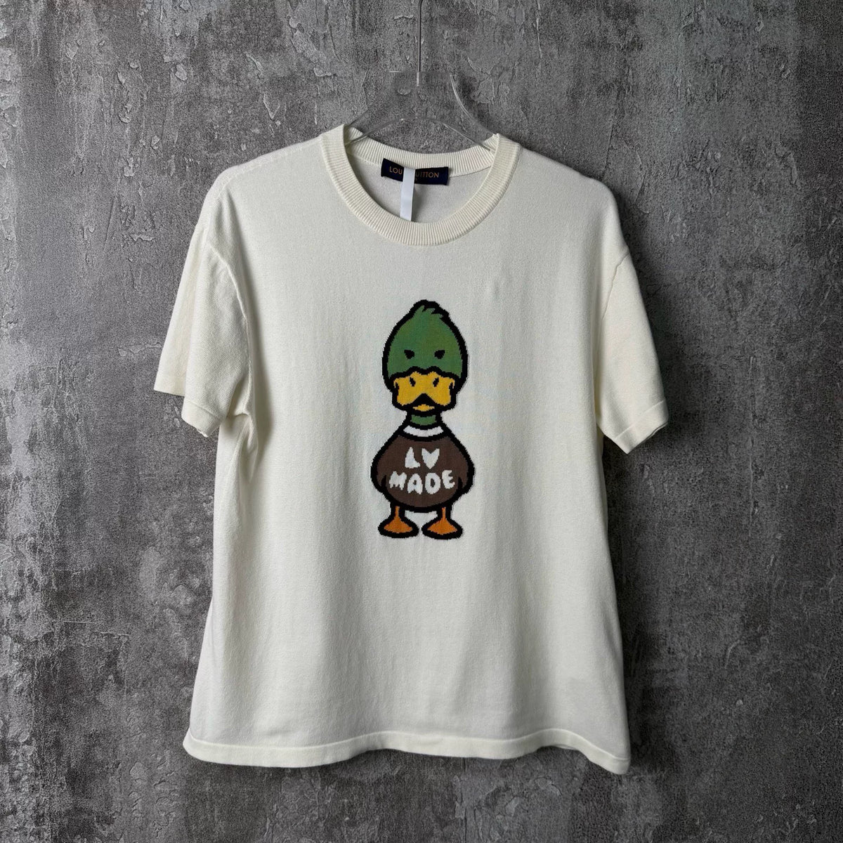 Louis Vuitton Nigo Collaboration Comic Duck Knit Short-Sleeve