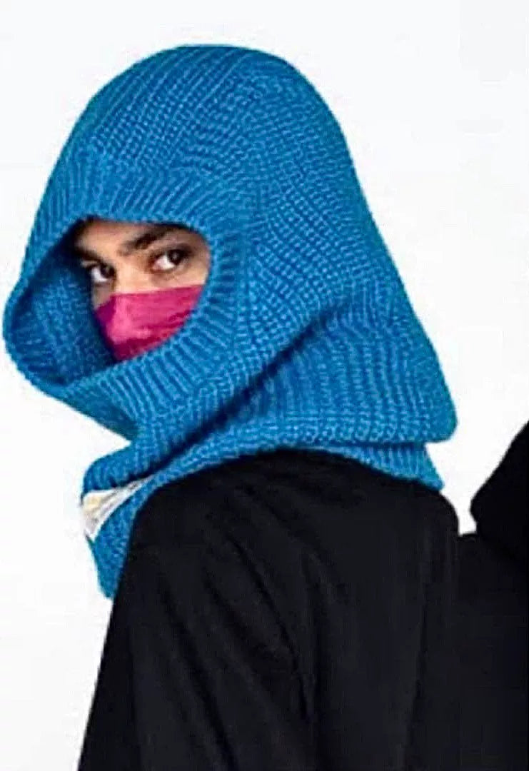 The Soloist 22FW Balaclava Blue Wool Balaclava