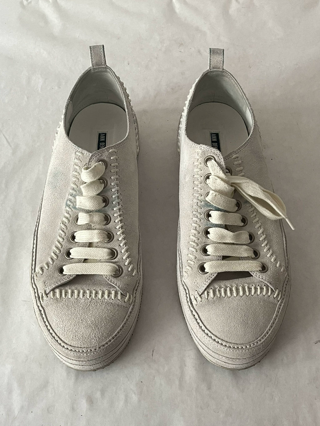 Ann Demeulemeester 'Bone Joint Weave' Suede Shoes