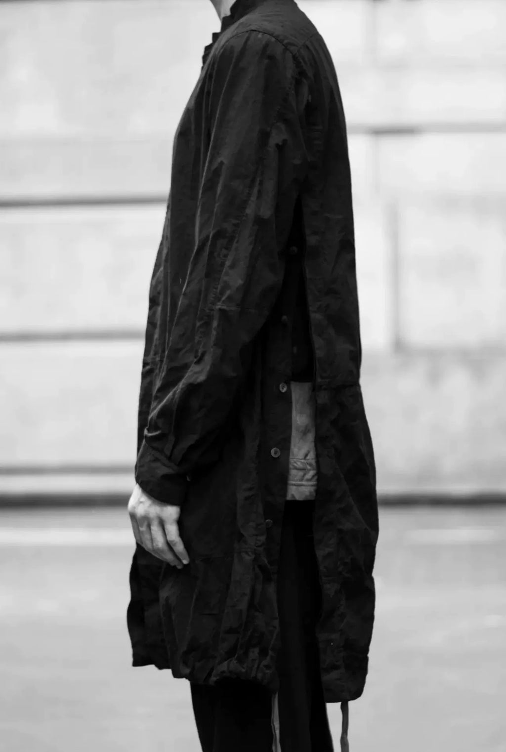 Ziggy Chen 17SS Dirty Dyed Diamond Pattern M51 Thin Trench Coat Long Shirt Jacket