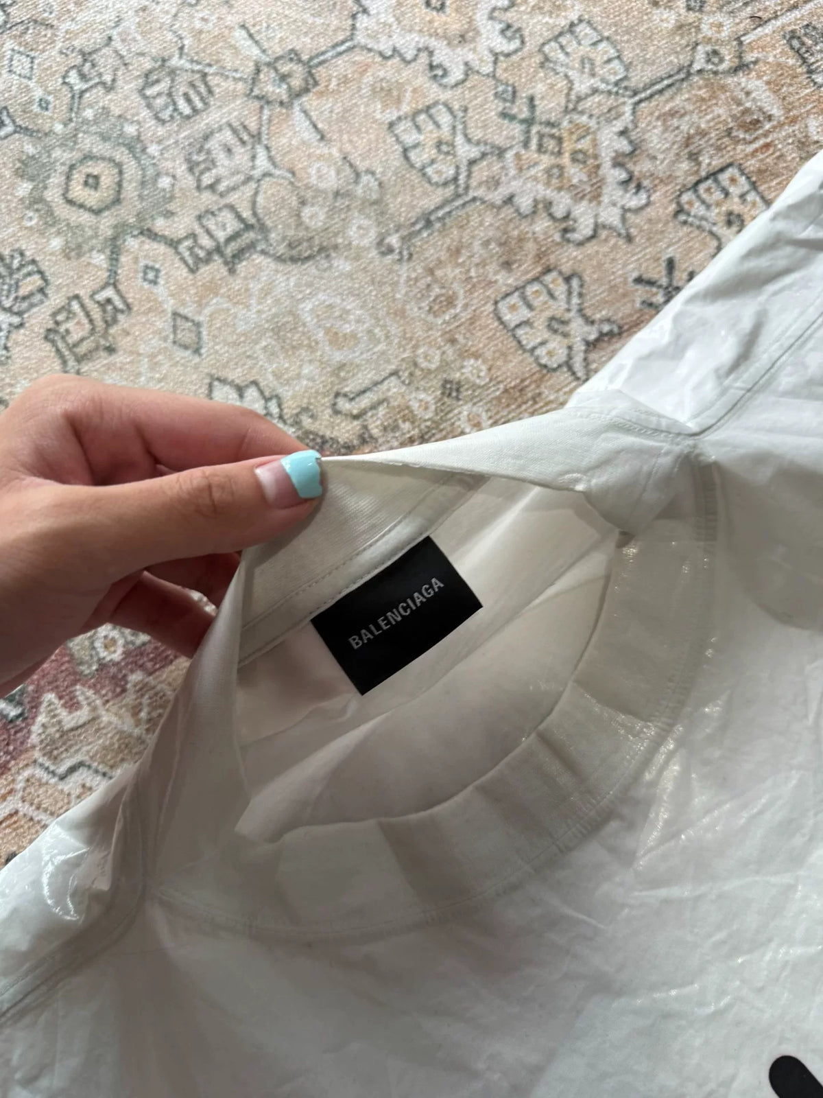 Balenciaga 303 Loading Special Material Short Sleeve Shirt