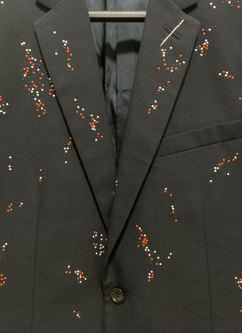 Dior Homme 17FW Black Studded Suit