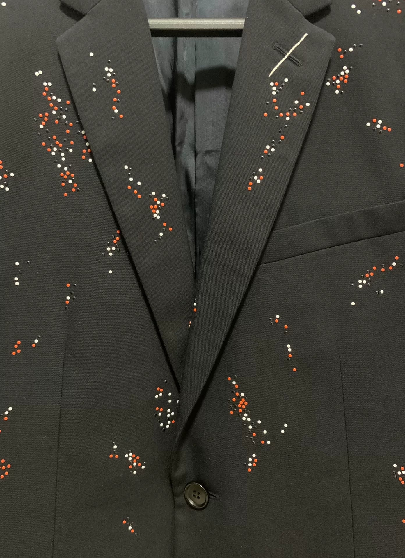 Dior Homme 17FW Black Studded Suit