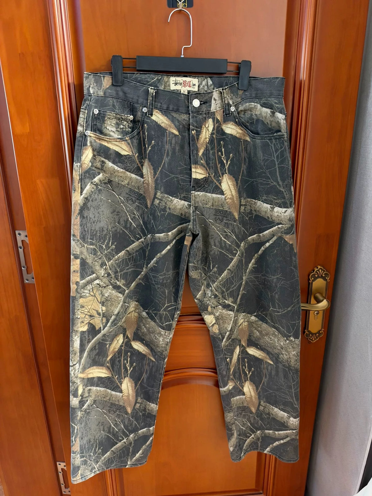 Stussy FW23 Leaf Camo Denim Jeans