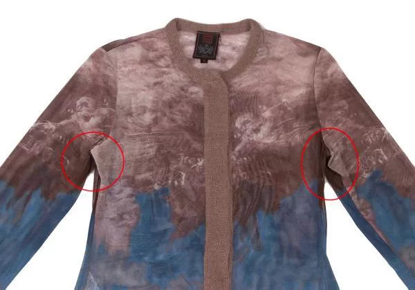 Jean Paul Gaultier Vintage Blue Floral Mesh Top