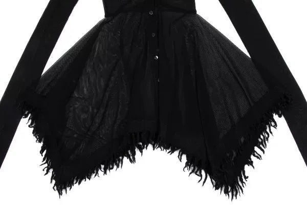 Jean Paul Gaultier Vintage Black Mesh Cardigan