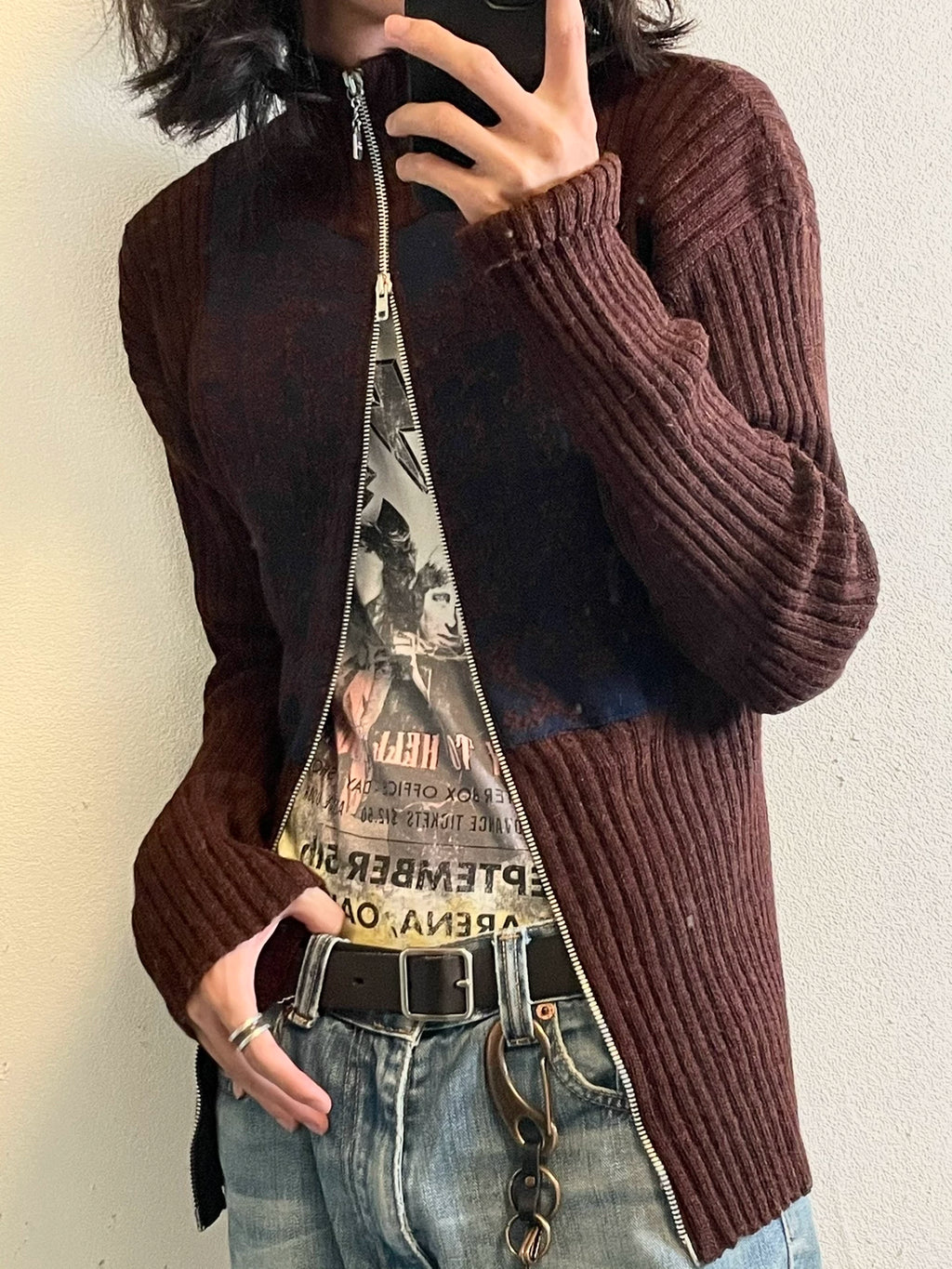 Jean Paul Gaultier Alpaca Wool Fuzzy Sweater