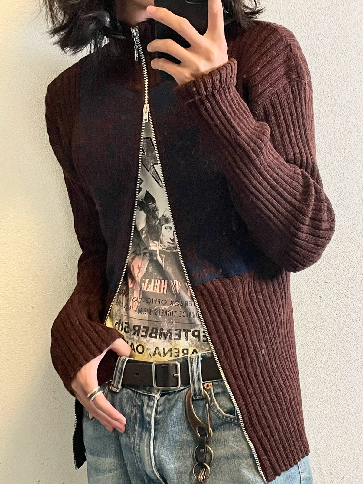 Jean Paul Gaultier Alpaca Wool Fuzzy Sweater