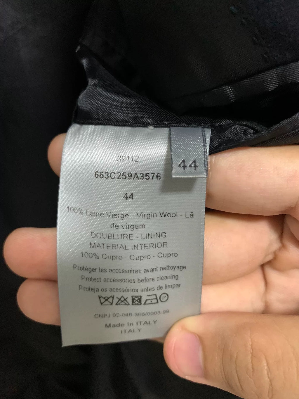 Dior Homme 16SS Runway Zip Wool Suit