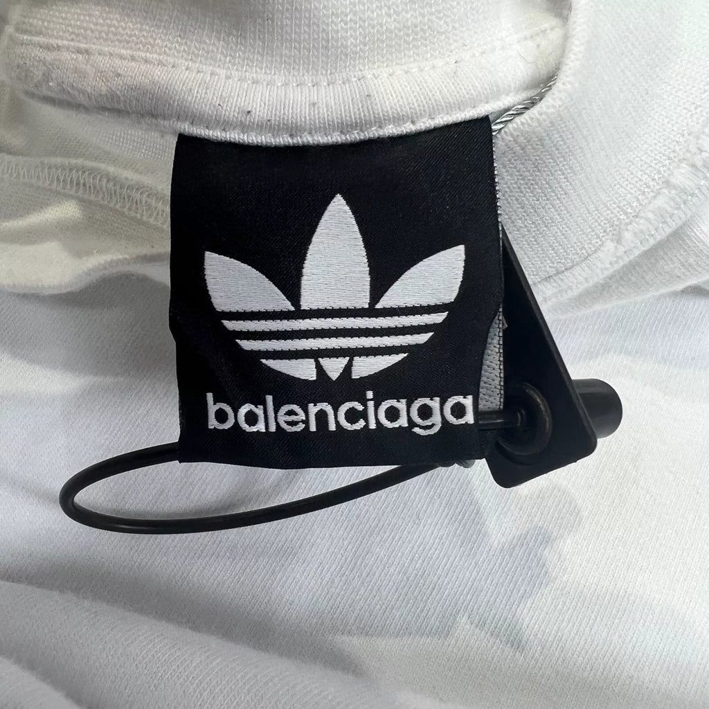 Balenciaga Triple Stripe Distressed Sweater