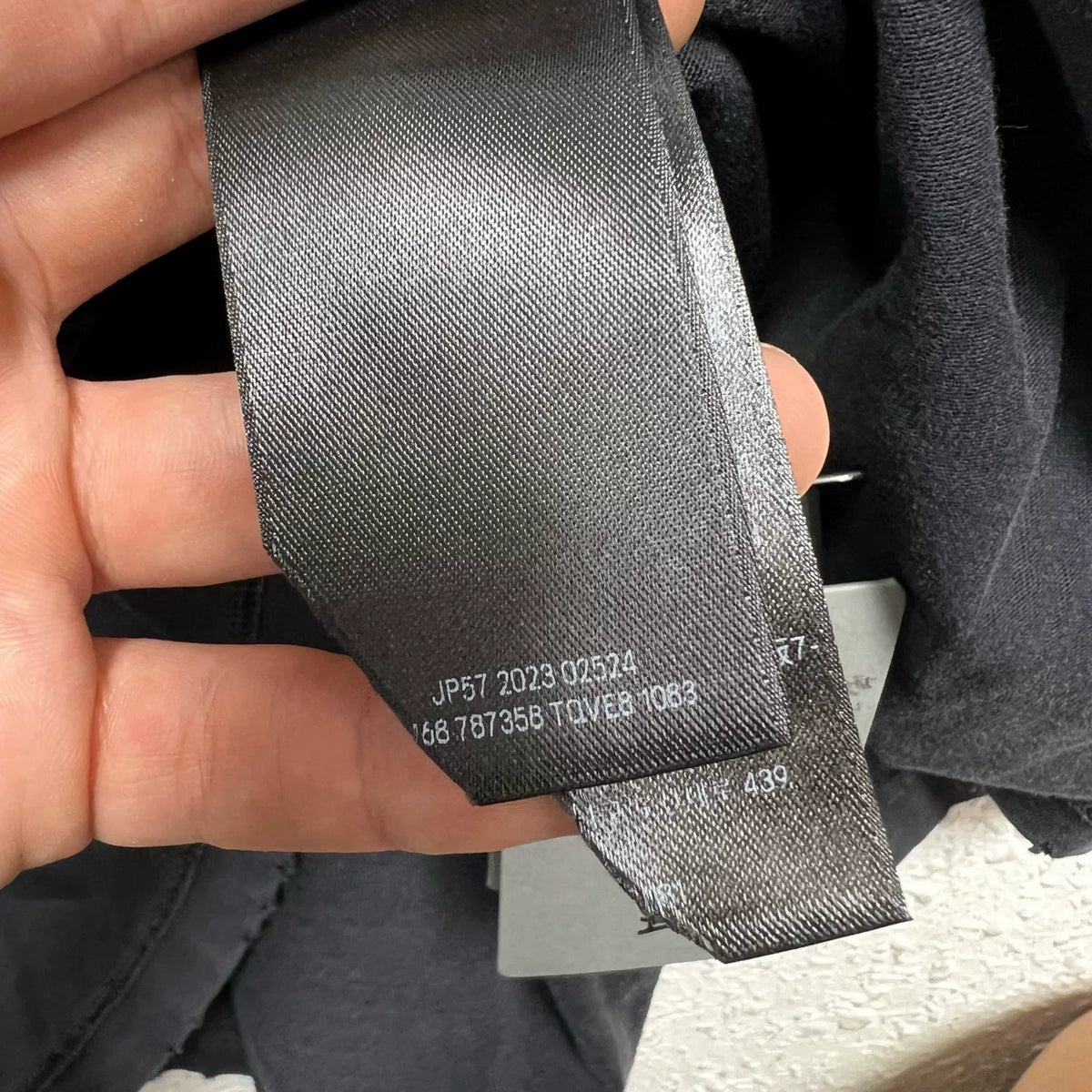 Balenciaga SS24 Black Washed Short Sleeve Top