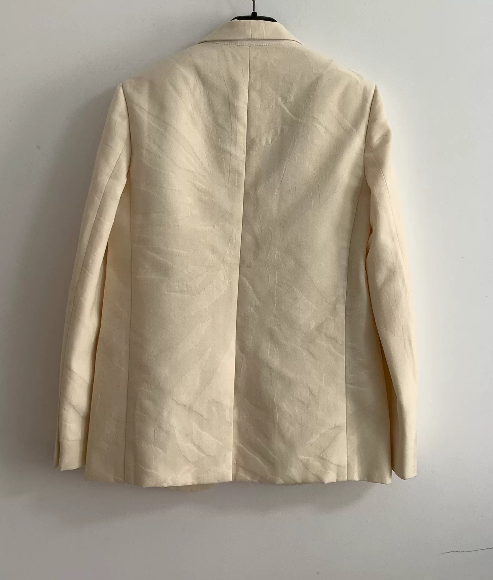 Saint Laurent 21SS Runway Off-White Silk Wool Suit